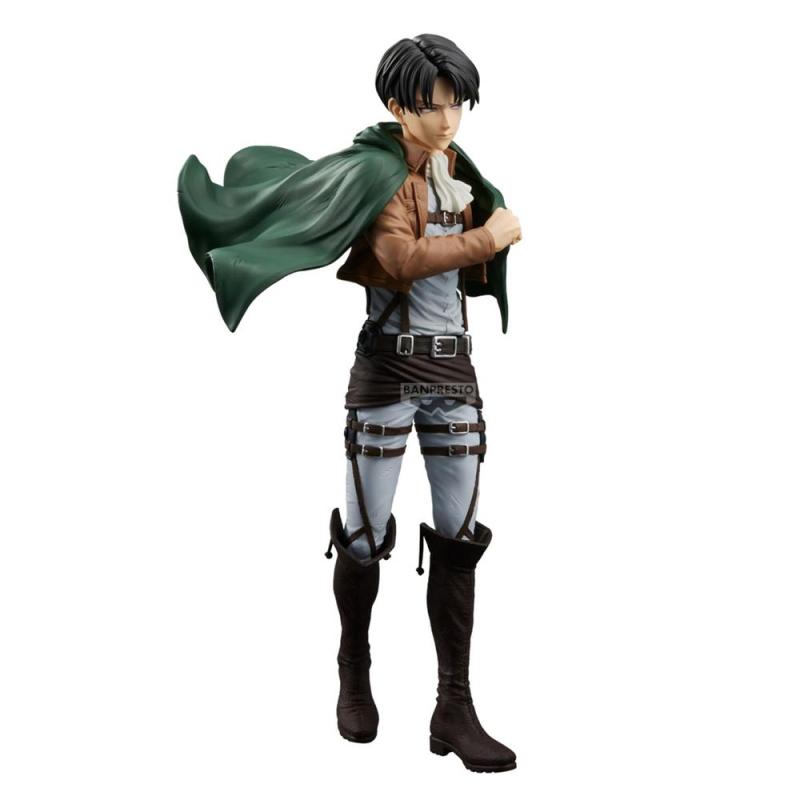 Figura banpresto shingeki no kyojin ataque a los titanes grandista levi 27cm