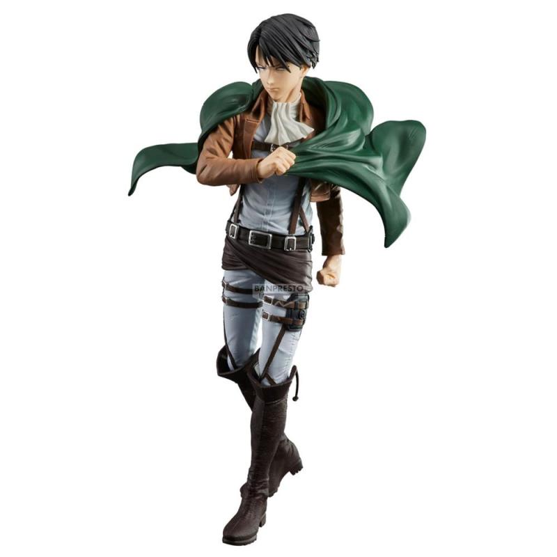 Figura banpresto shingeki no kyojin ataque a los titanes grandista levi 27cm
