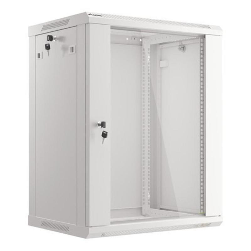 Armario lanberg 19 pulgadas 15u - 600x450 gris