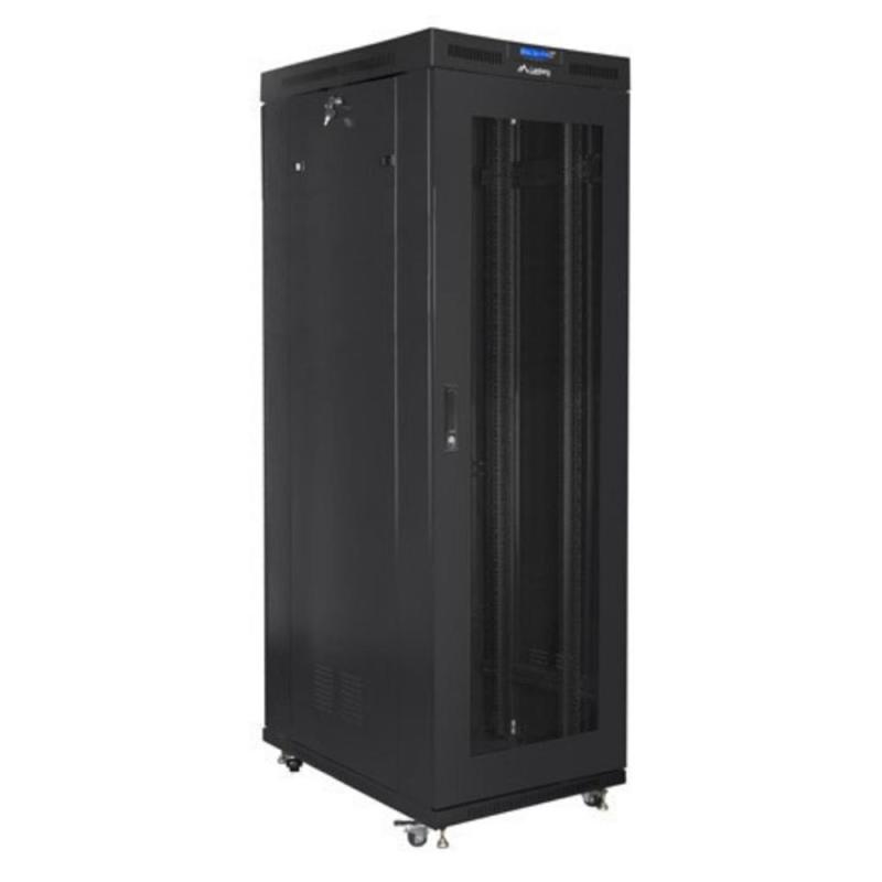 Armario lanberg 19 pulgadas 27u - 800x1000 negro
