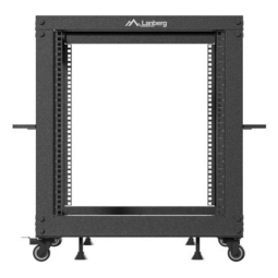 Armario lanberg abierto rack 19 pulgadas 12u - 600x600 negro