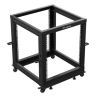 Armario lanberg abierto rack 19 pulgadas 12u - 600x600 negro