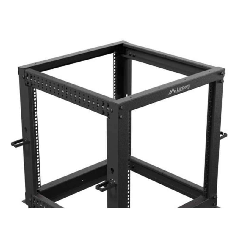 Armario lanberg abierto rack 19 pulgadas 12u - 600x600 negro