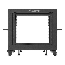 Armario lanberg abierto rack 19 pulgadas 9u - 600x600 negro