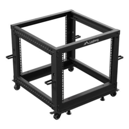 Armario lanberg abierto rack 19 pulgadas 9u - 600x600 negro