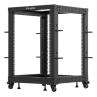 Armario lanberg abierto rack 19 pulgadas 15u - 600x600 negro