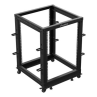 Armario lanberg abierto rack 19 pulgadas 15u - 600x600 negro
