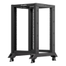 Armario lanberg abierto rack 19 pulgadas 18u - 600x800 negro