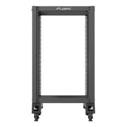 Armario lanberg abierto rack 19 pulgadas 18u - 600x800 negro