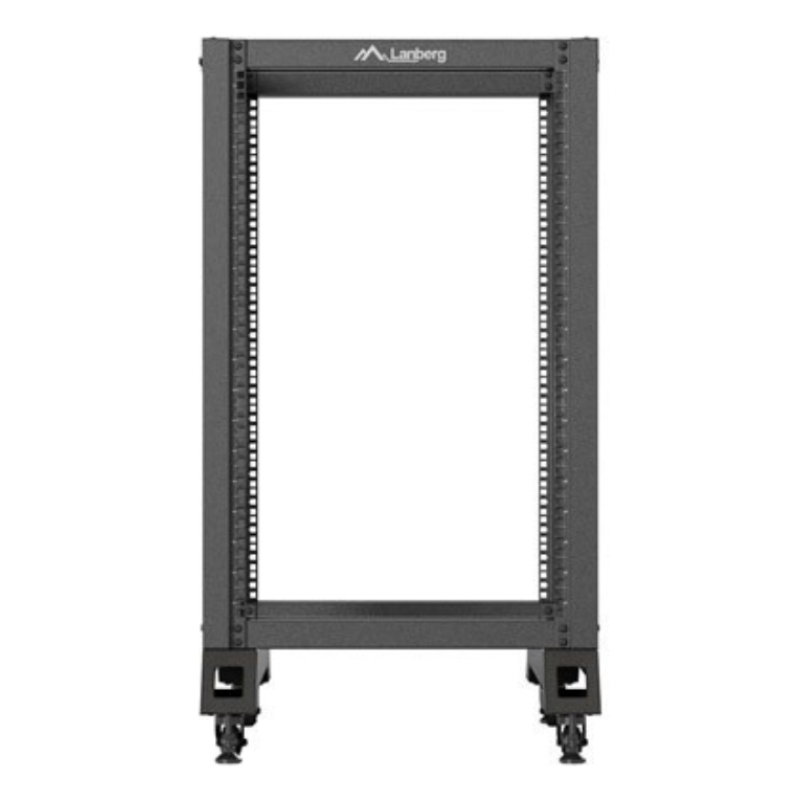 Armario lanberg abierto rack 19 pulgadas 18u - 600x800 negro