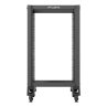 Armario lanberg abierto rack 19 pulgadas 18u - 600x800 negro