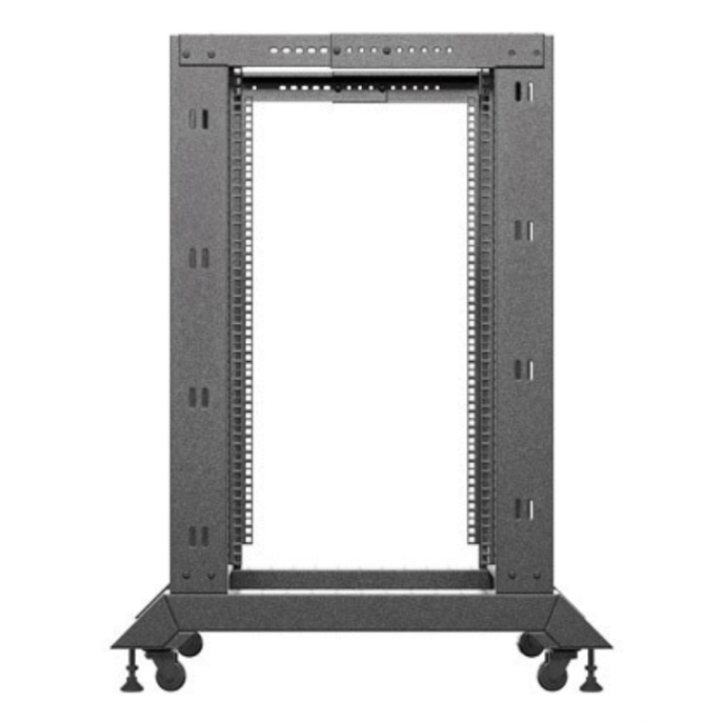 Armario lanberg abierto rack 19 pulgadas 18u - 600x800 negro