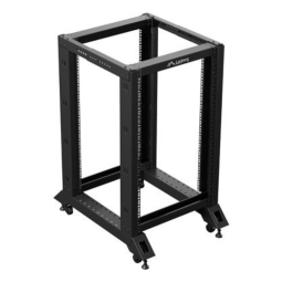 Armario lanberg abierto rack 19 pulgadas 18u - 600x800 negro