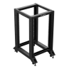 Armario lanberg abierto rack 19 pulgadas 18u - 600x800 negro