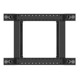 Armario lanberg abierto rack 19 pulgadas 18u - 600x800 negro