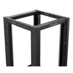 Armario lanberg abierto rack 19 pulgadas 18u - 600x800 negro