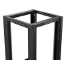Armario lanberg abierto rack 19 pulgadas 18u - 600x800 negro