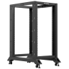 Armario lanberg abierto rack 19 pulgadas 22u - 600x1000 negro