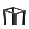 Armario lanberg abierto rack 19 pulgadas 22u - 600x1000 negro
