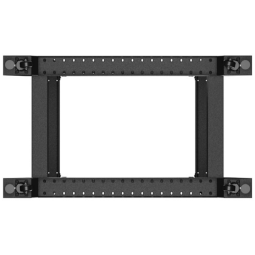 Armario lanberg abierto rack 19 pulgadas 22u - 600x1000 negro