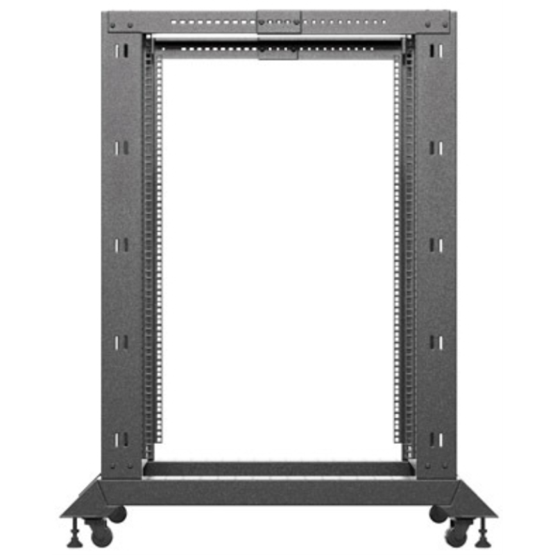 Armario lanberg abierto rack 19 pulgadas 22u - 600x1000 negro