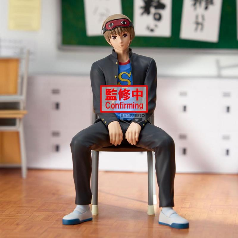 Figura banpresto gintama mr.ginpachi's zany class desk sogo okita 16cm