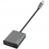 Adaptador silver ht usb tipo c a hdmi 4k -  macho - hembra -  silver - Imagen 1