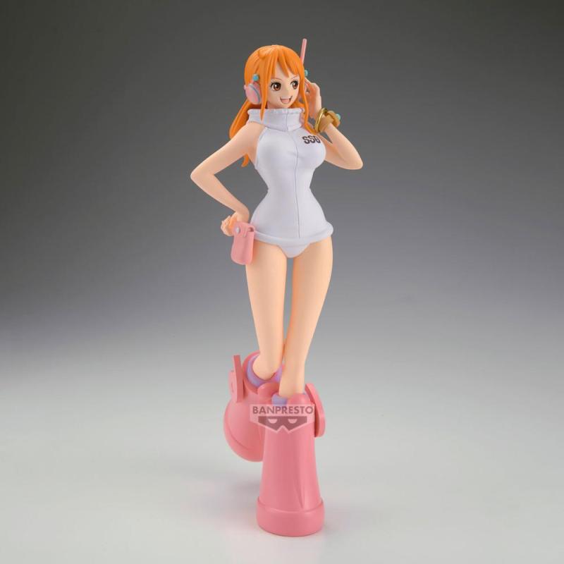 Figura banpresto one piece glitter & glamours egghead nami 23cm