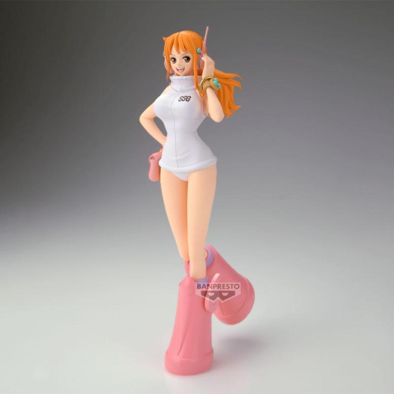Figura banpresto one piece glitter & glamours egghead nami 23cm