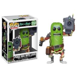 Rick y morty pop! animatión vinyl figura pickle rick with laser 9 cm