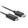 Cable lanberg displayport a hdmi macho - macho 1.8m
