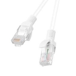 Cable red lanberg latiguillo cat.6 u - utp 2m blanco fluke passed