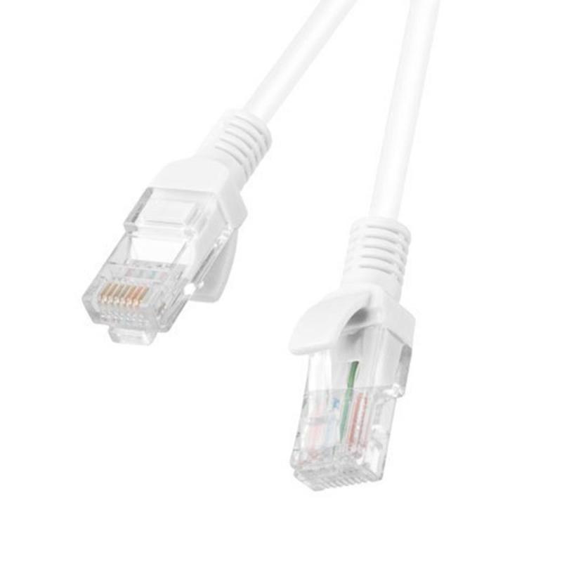 Cable red lanberg latiguillo cat.6 u - utp 2m blanco fluke passed