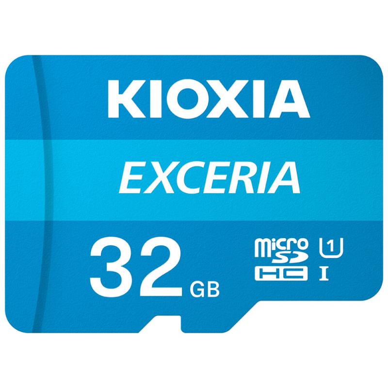 Tarjeta memoria micro secure digital sd kioxia 32gb exceria uhs - i c10 r100 con adaptador - Imagen 1