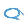 Cable red lanberg latiguillo cat.6 u - utp 1.5m azul fluke passed