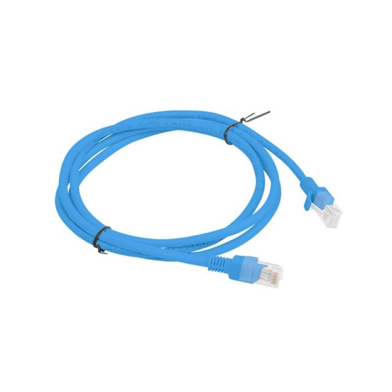 Cable red lanberg latiguillo cat.6 u - utp 1.5m azul fluke passed