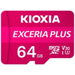 Tarjeta memoria micro secure digital sd kioxia 64gb exceria plus uhs - i c10 r98 con adaptador - Imagen 1
