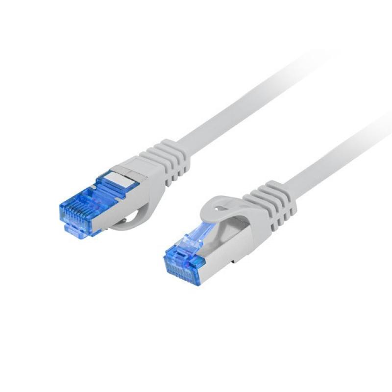 Cable red lanberg latiguillo cat.6a s - ftp lszh cca 0.5m gris fluke passed