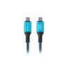 Cable usb tipo c 4.0 lanberg - macho - macho 240w - 8k - 60hz - 1.5m - azul
