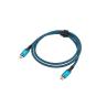 Cable usb tipo c 4.0 lanberg - macho - macho 240w - 8k - 60hz - 1m - azul
