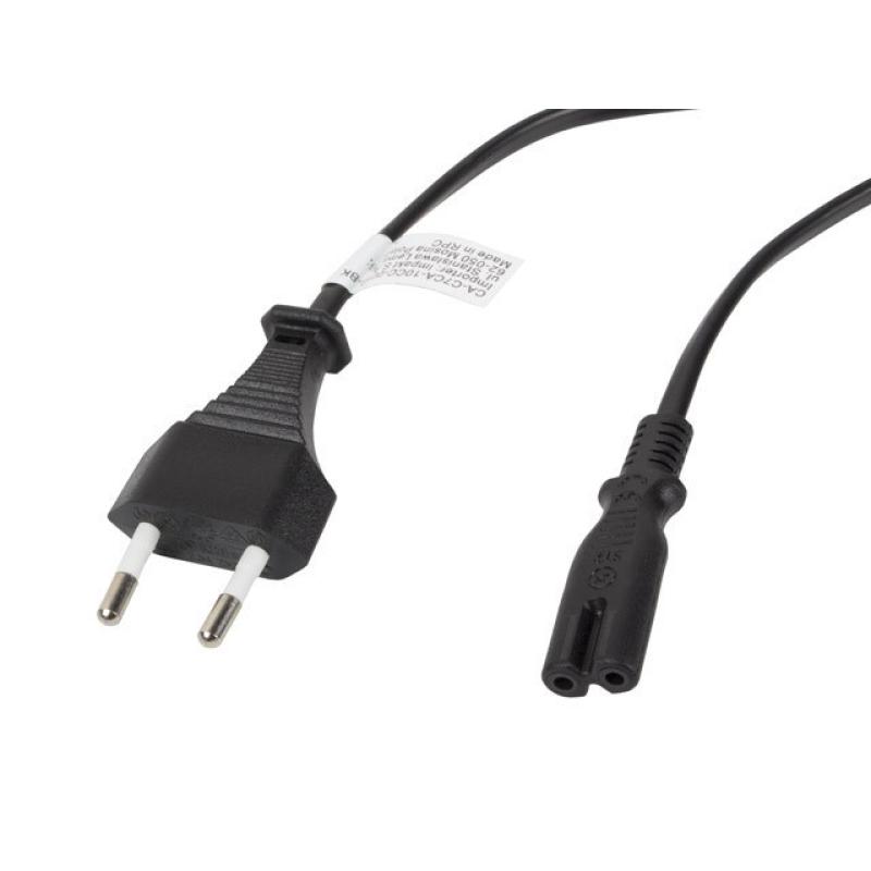 Cable alimentacion lanberg cee 7 - 16 a iec320 c7 negro 3m