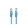 Cable red lanberg latiguillo cat.6 u - utp 7.5m azul fluke passed