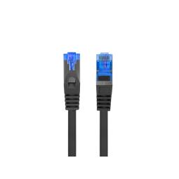 Cable red lanberg latiguillo cat.6a s - ftp lszh cca 0.25m negro fluke passed