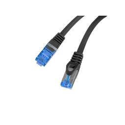 Cable red lanberg latiguillo cat.6a s - ftp lszh cca 0.25m negro fluke passed
