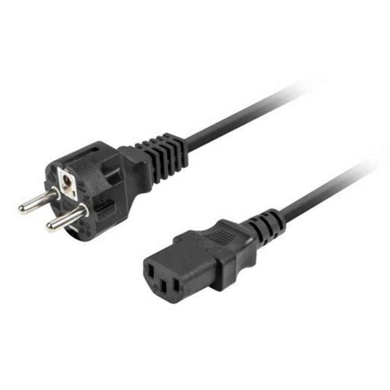 Cable de alimentacion lanberg schuko cee 7 - 7 a iec320 c13 vde 1.8m