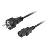 Cable de alimentacion lanberg schuko cee 7 - 7 a iec320 c13 vde 1.8m