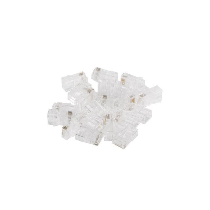 Conector lanberg cat.6 u - utp 8p8c pass through type 20pcs