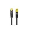 Cable red lanberg latiguillo cat.6a s - ftp lszh cu 0.5m negro fluke passed