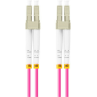 Cable fibra optica lanberg multi lc - upc - lc - upc duplex om4 50 - 125 lszh vi - 0.5m