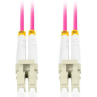 Cable fibra optica lanberg multi lc - upc - lc - upc duplex om4 50 - 125 lszh vi - 0.5m